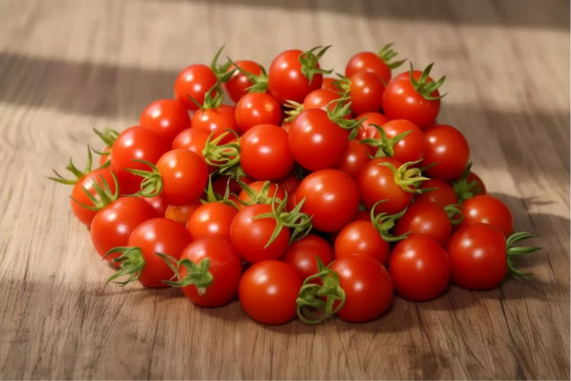 Red Cherry Tomato — Fixed Pile Shot