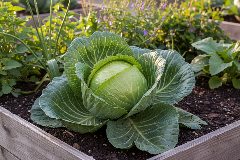 Glory of Enkhuizen Cabbage – Heirloom Vegetable Seeds | Dark Green, Disease Resistant