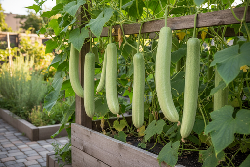Armenian Yard Long Cucumber Raised Bed