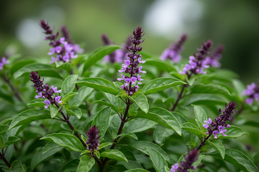 Basil Siam Queen – Close-up