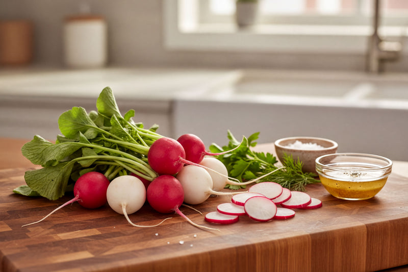 Confetti Mix Radish — Kitchen Prep Sliced