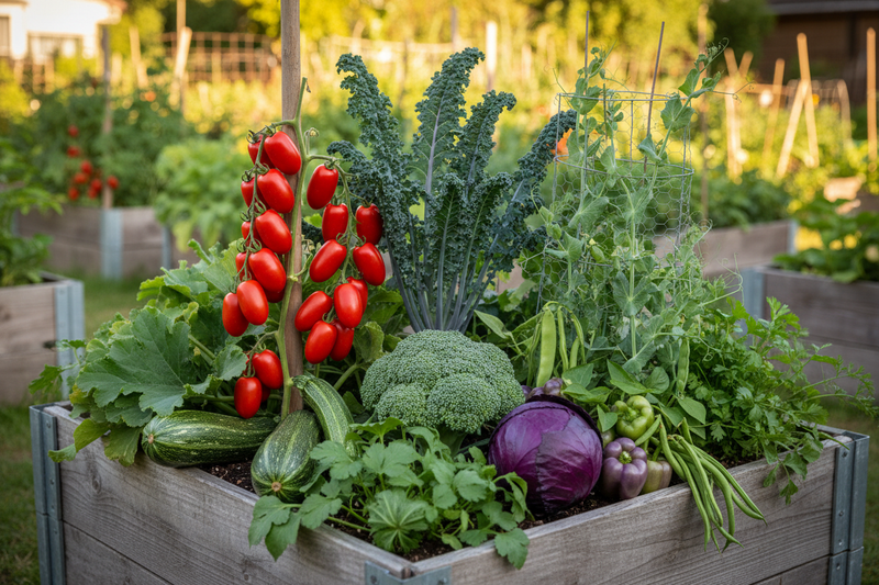 Beginner Vegetable Garden Seed Collection Raised Bed
