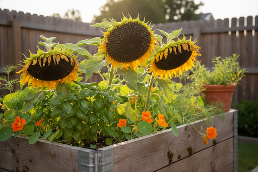 Black Oil Sunflower Raised Bed