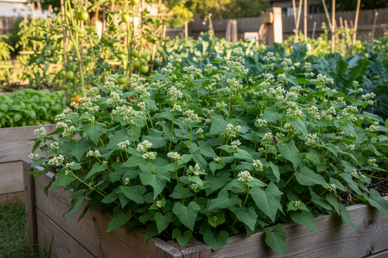 Buckwheat Cover Crop - Raised Bed