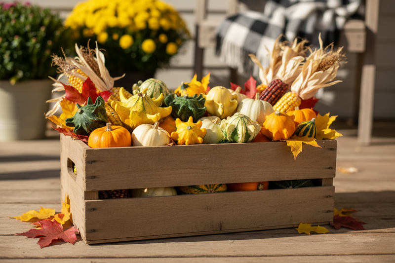 Crown of Thorns Gourd — Fall Harvest Display