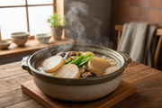 Daikon Simmering in Clay Pot