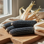 Dried cobs on wood