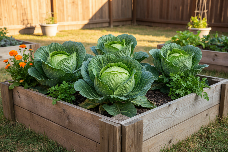 Drumhead Cabbage — Raised Bed