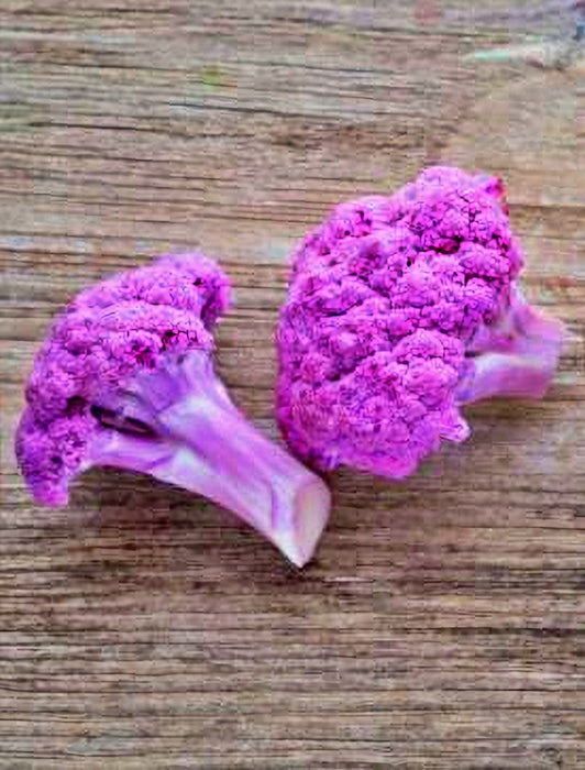 Cauliflower, Purple Violetta Italia, -- BoxGardenSeedsLLC -Broccoli,Cauliflower - Seeds