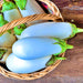 Snowy, Eggplant, - BoxGardenSeedsLLC -Peppers,Eggplants - Seeds