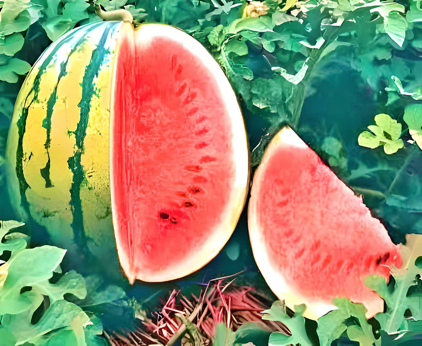 Crimson Sweet, Watermelon, -- BoxGardenSeedsLLC -Melons, Cantaloupe - Seeds