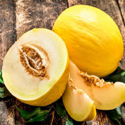 Crenshaw, Melon - BoxGardenSeedsLLC - Melons, Cantaloupe - Seeds - USA Seller, Thank you for shopping here today, Naturally Grown GMO Free Seeds, Heirloom Open Pollinated Seeds, Fresh Top Quality Premium Seeds