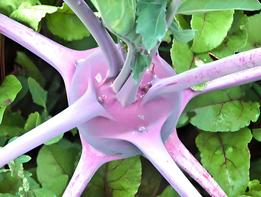 Early Purple Kohlrabi – Heirloom Vegetable Seeds | Cold Hardy, Vitamin C Rich Bulbs