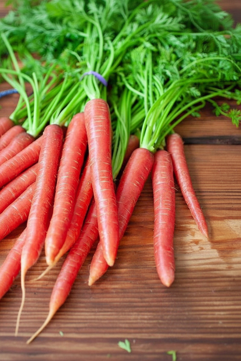Brilliance Carrot Seeds — Heirloom Organic Red Carrot, Coreless (Daucus carota)