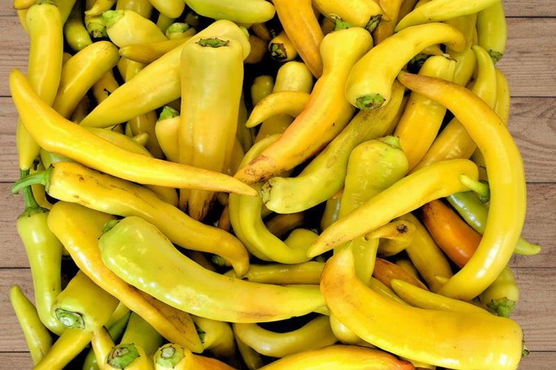 Sweet Banana Pepper Seeds - Heirloom Mild Sweet Frying Peppers for Container Garden