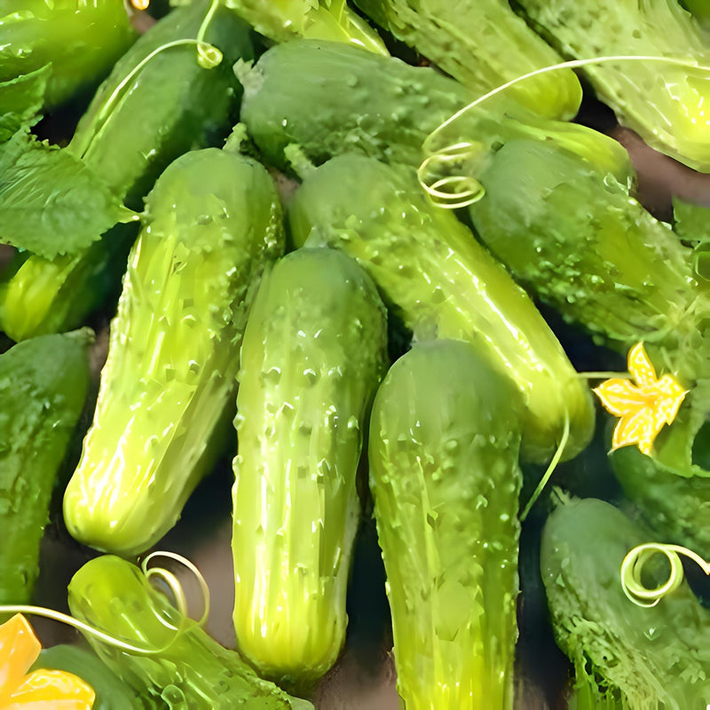 Boston Pickling Cucumber Heirloom Seeds – Organic, Crisp, Dark Green Variety