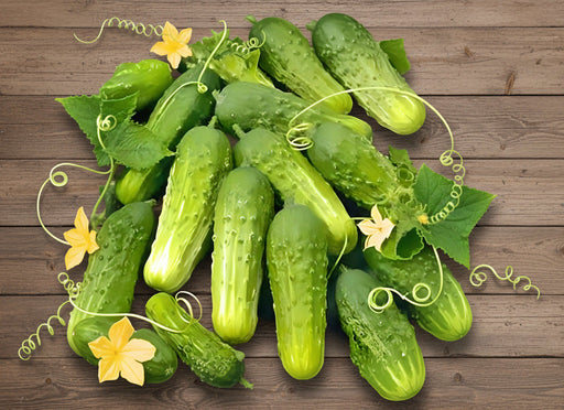 National Pickling Cucumber Heirloom Seeds - Early Variety for Square Foot Gardening