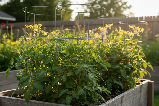 Large Red Cherry Tomato — Raised Bed, Few Flowers