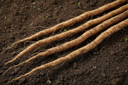 Okinawa Long Burdock Roots Freshly Harvested