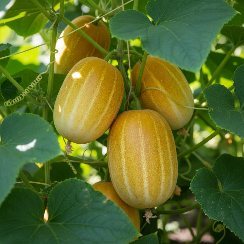 Poona Kheera Cucumbers on the Vine