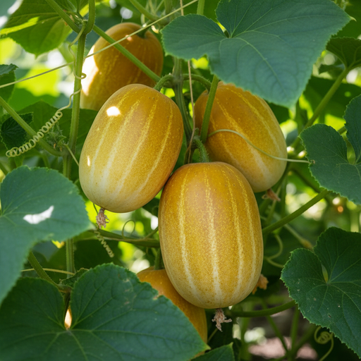 Poona Kheera Cucumbers on the Vine