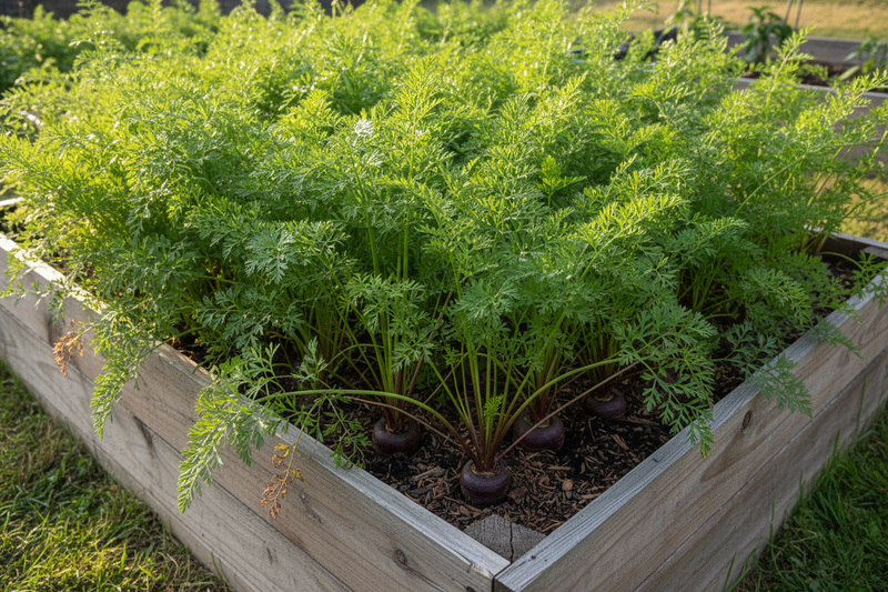 Purple Dragon Carrot — Raised Bed