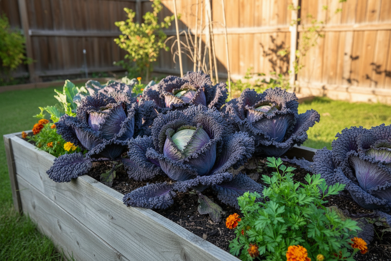 Purple Savoy Cabbage Seeds — Heirloom Early Savoy, Cold-Tolerant (Brassica oleracea)