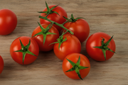 Red Cherry Tomato — Fixed Vine Shot