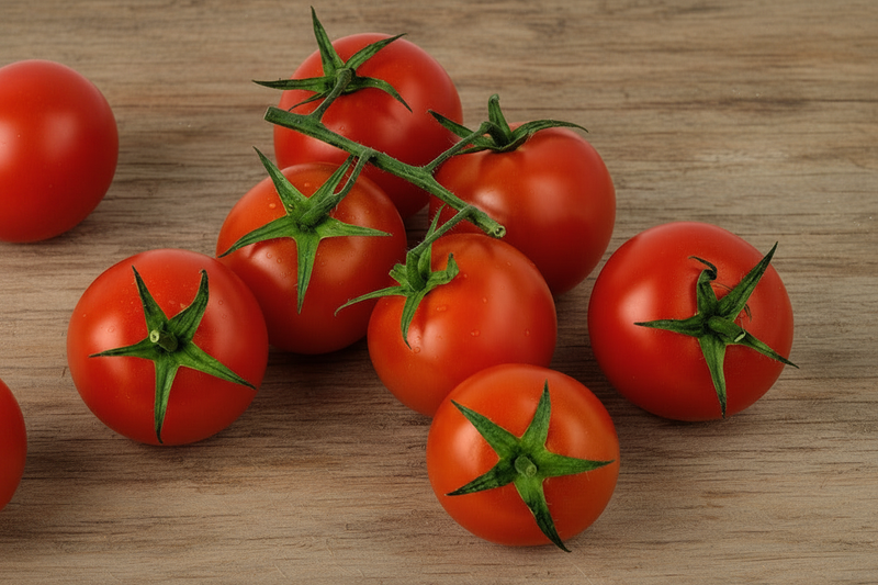 Red Cherry Tomato — Fixed Vine Shot