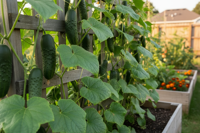 Rhinish Pickle Cucumber — Enhanced Raised Bed