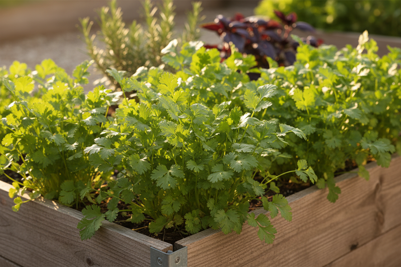 Santo Cilantro — Raised Bed Growing