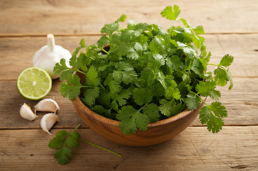 Santo Cilantro — Rustic Wooden Bowl