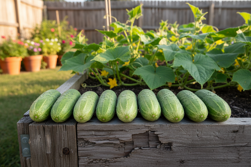 Straight Eight - Harvest on Raised Bed