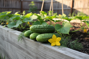 Sumter Cucumber - Harvest on Raised Bed