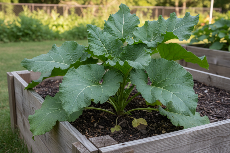 Watanabe Early Burdock in Raised Bed