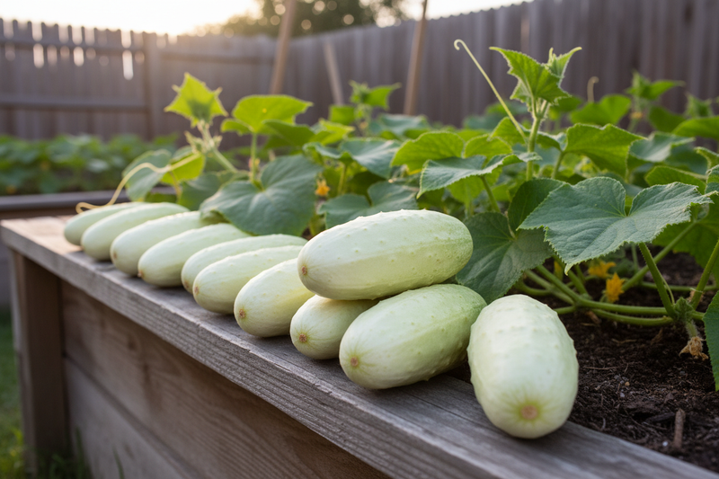 White Wonder - Harvest on Raised Bed