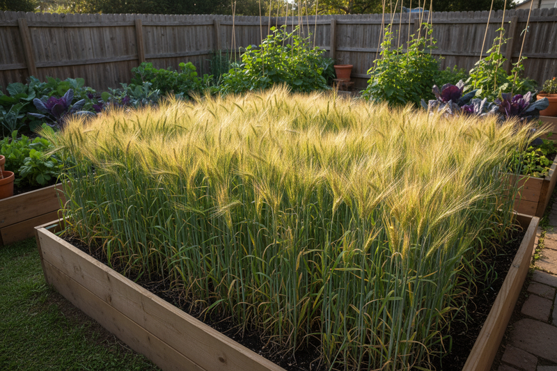 Winter Rye Cover Crop - Raised Bed