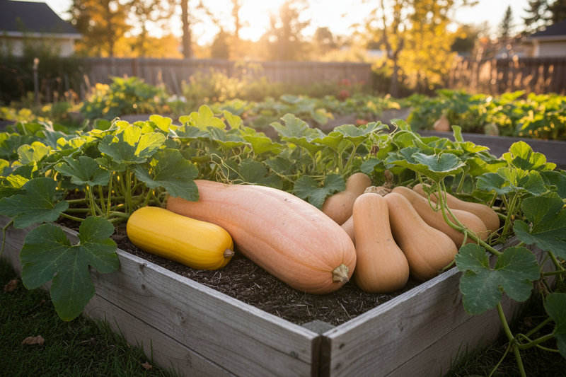 Winter Squash Seed Collection Raised Bed